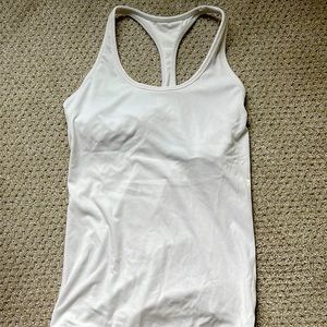 Gap ribbed work out tank